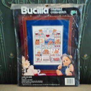 cross stitch kit Bucilla~ "I Love You More"
